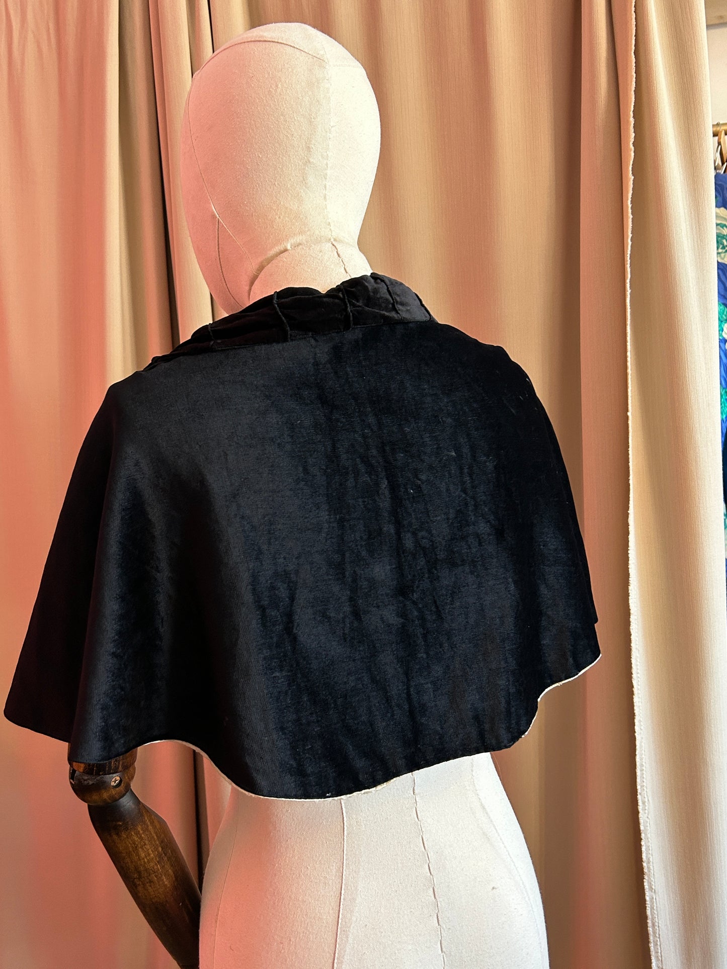 Short Velvet Cape
