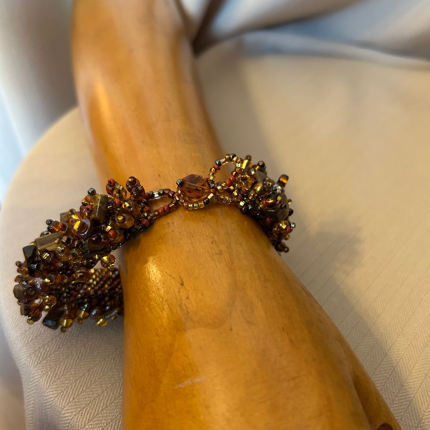 Brown Beaded Bracelet