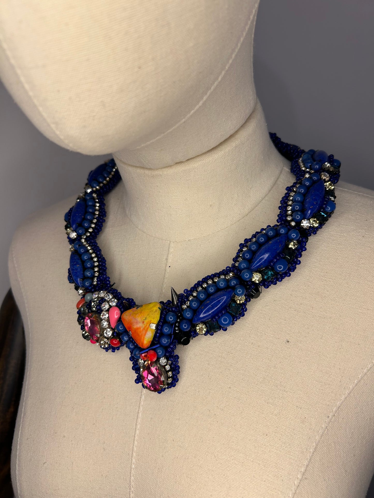 Statement Beaded Necklace