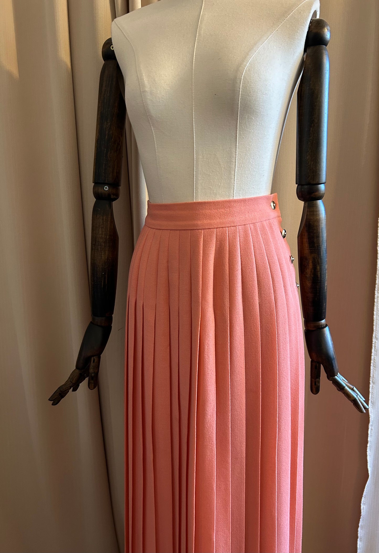 Jaeger Wool Pleat Skirt