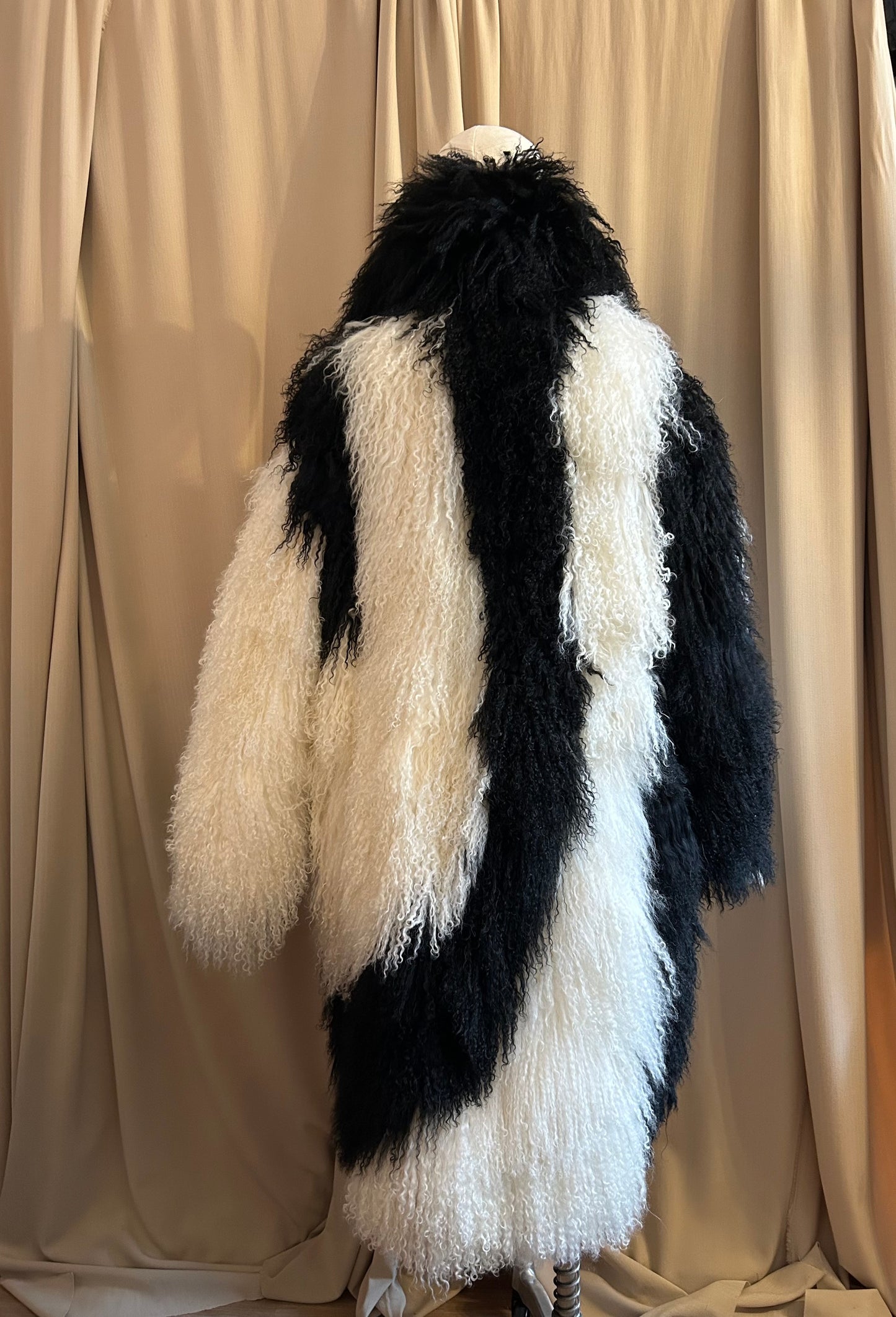 Mongolian Fur Swirl Jacket