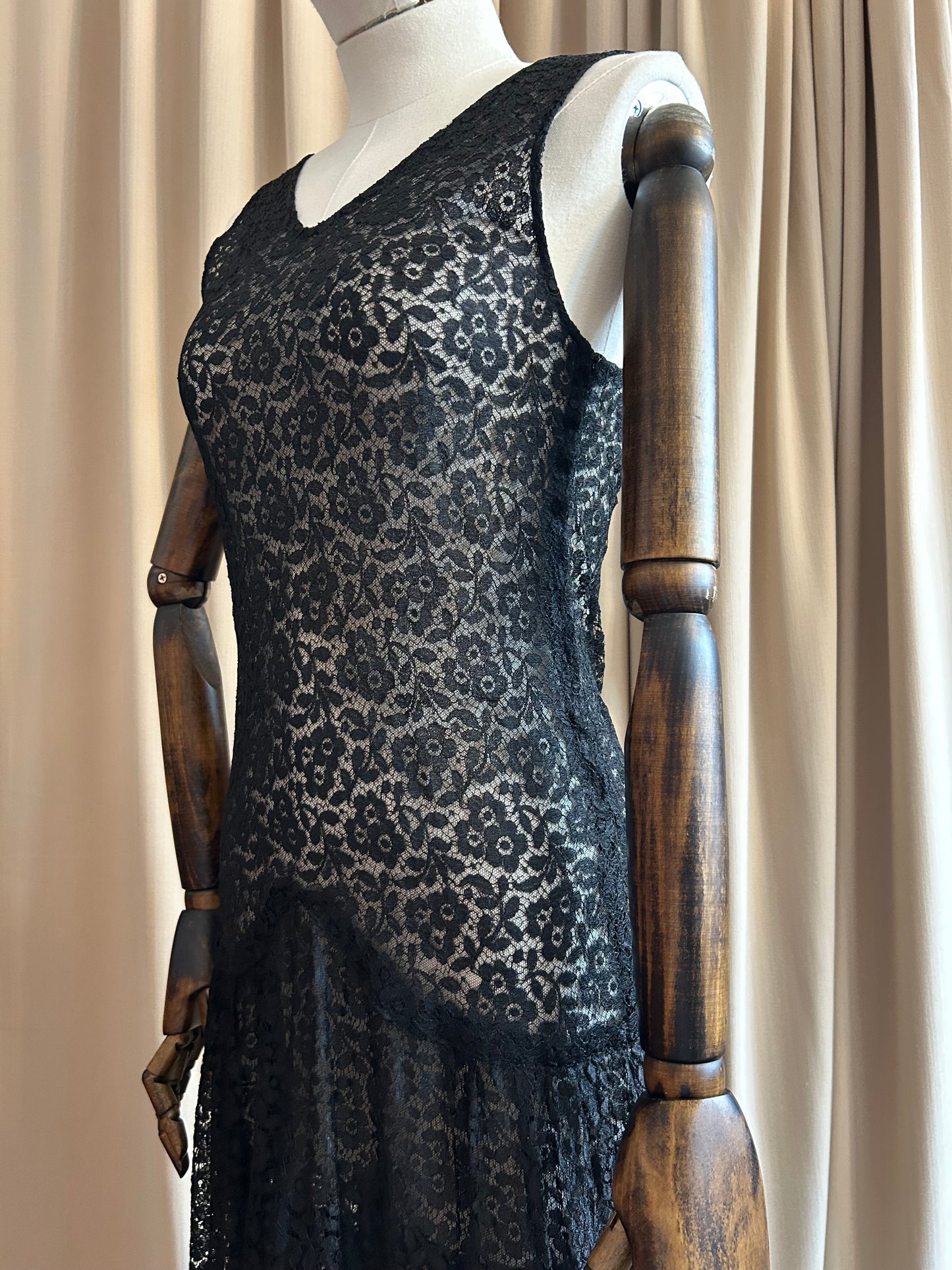 30s Sheer Lace Gown