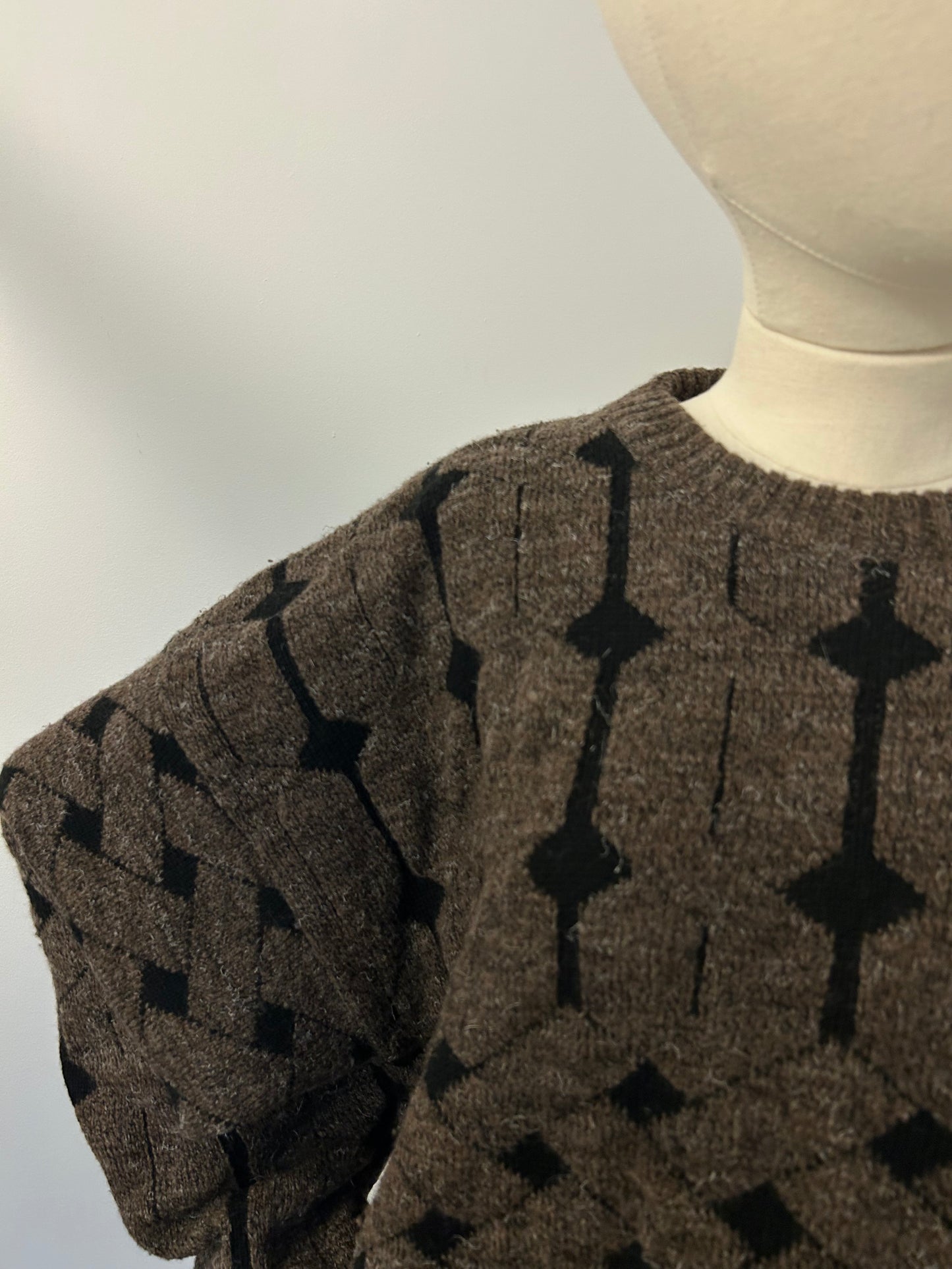 Chocolate Brown Knit Jumper