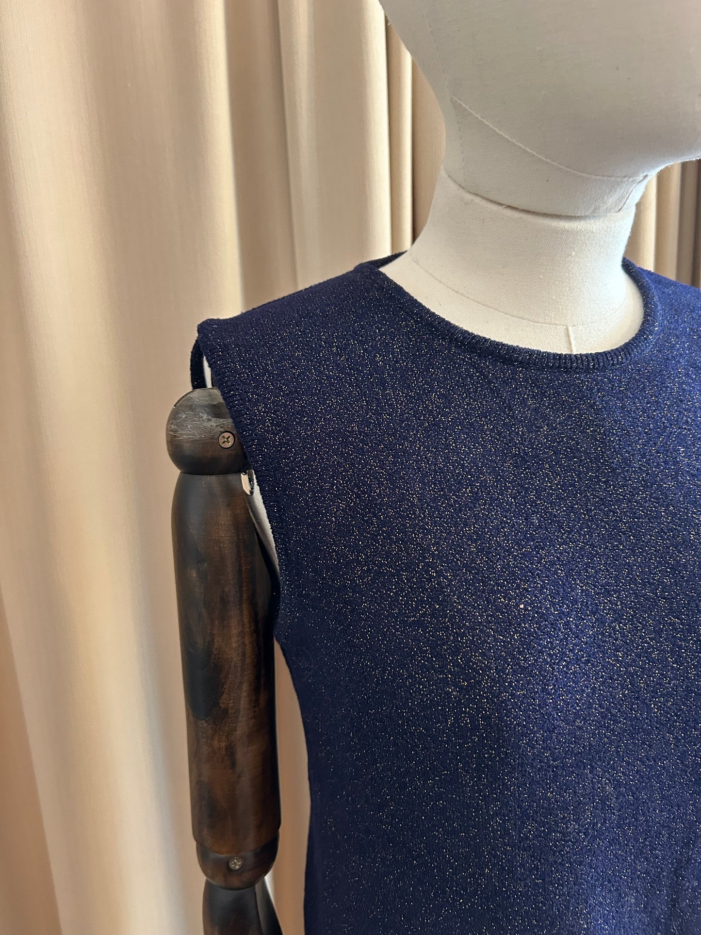 YSL Metallic Knit Vest