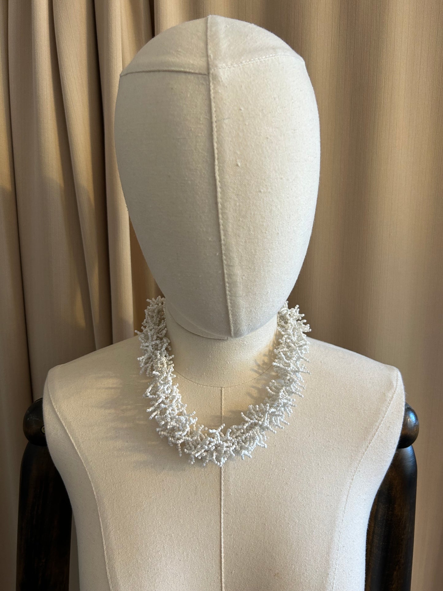 White Beaded Necklace