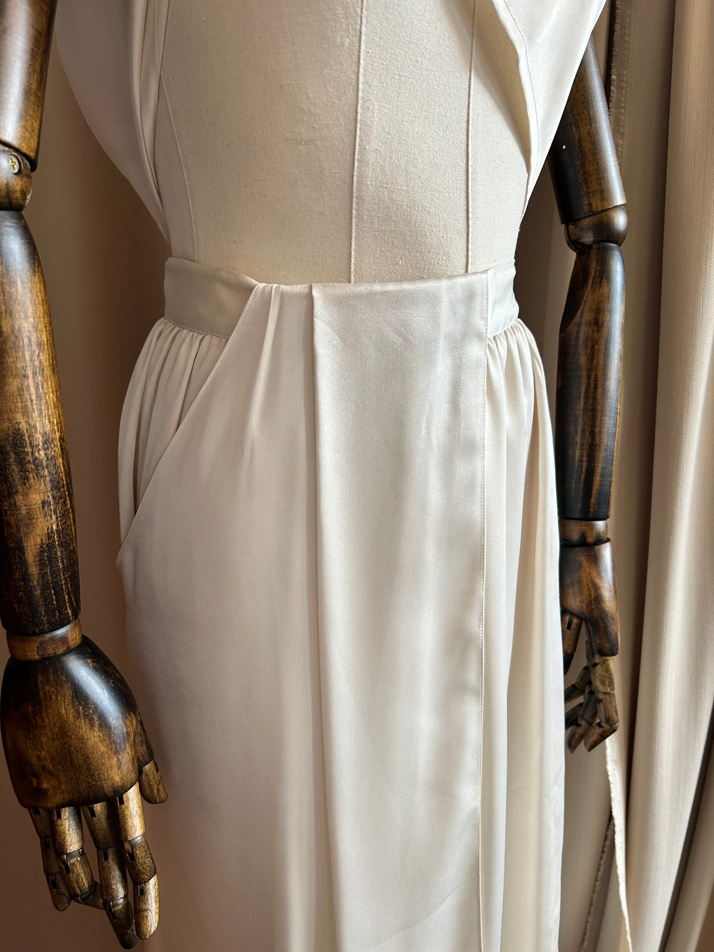Satin Halter-neck Two Piece