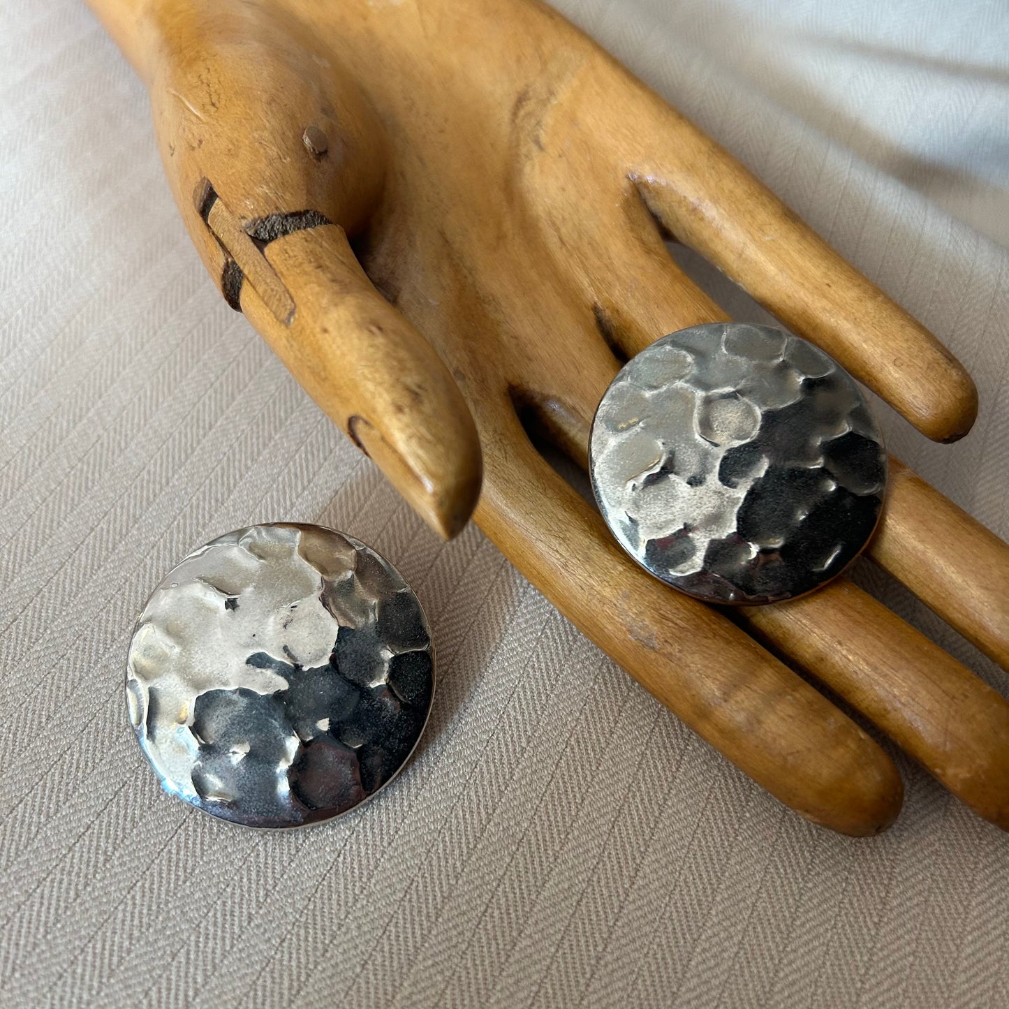 Silver Tone Clip On