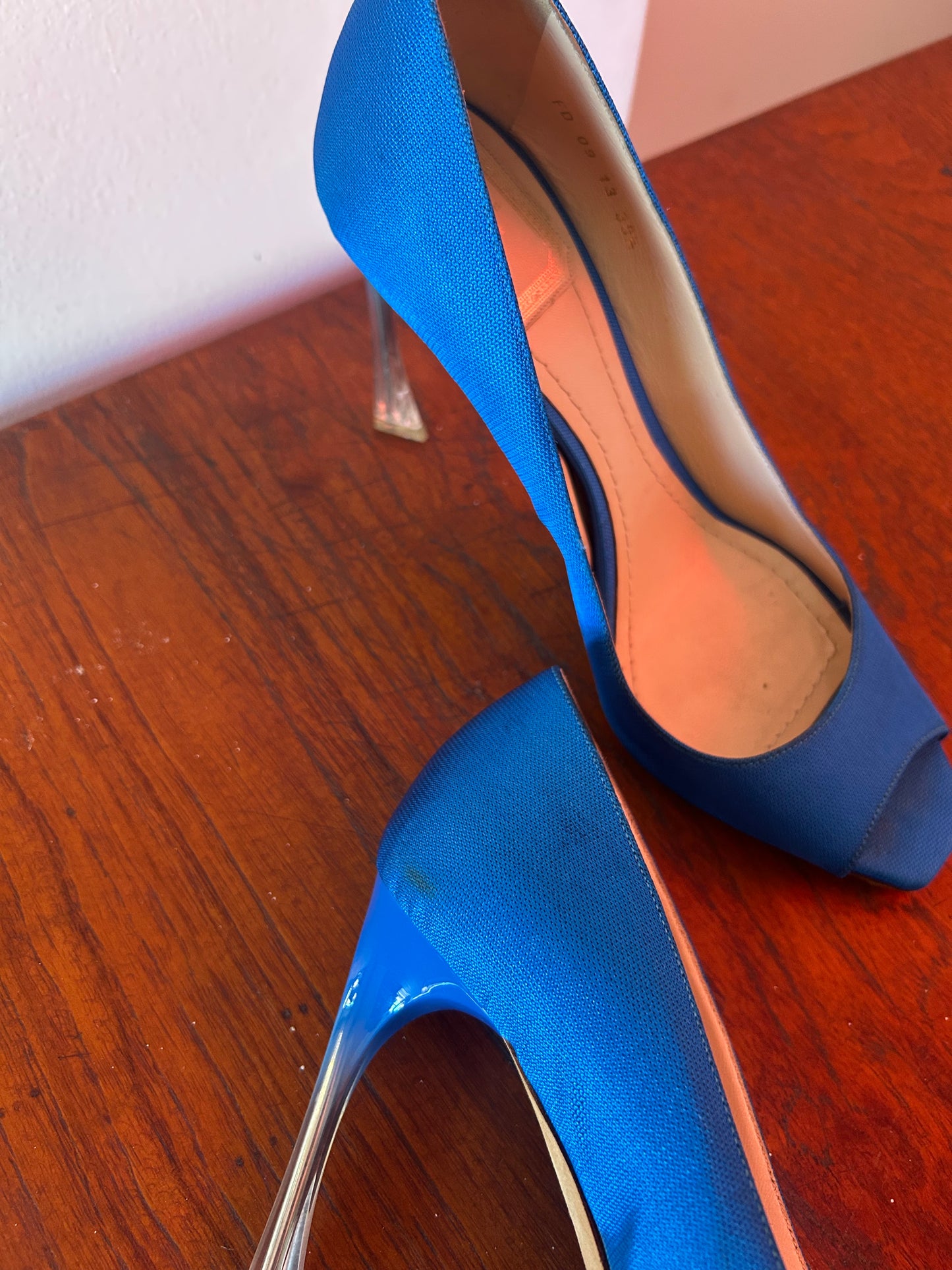 Dior by Raf Simons Electric Blue Heels