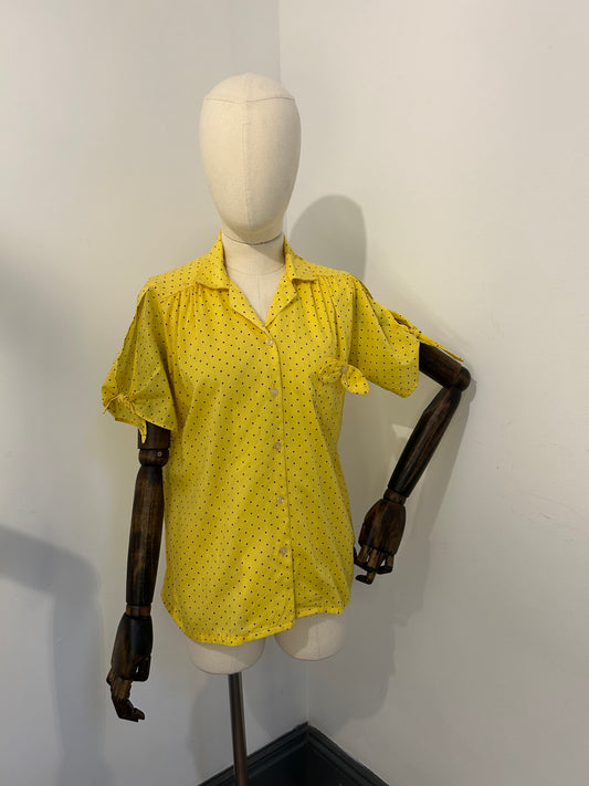 Yellow Polka Dot Blouse