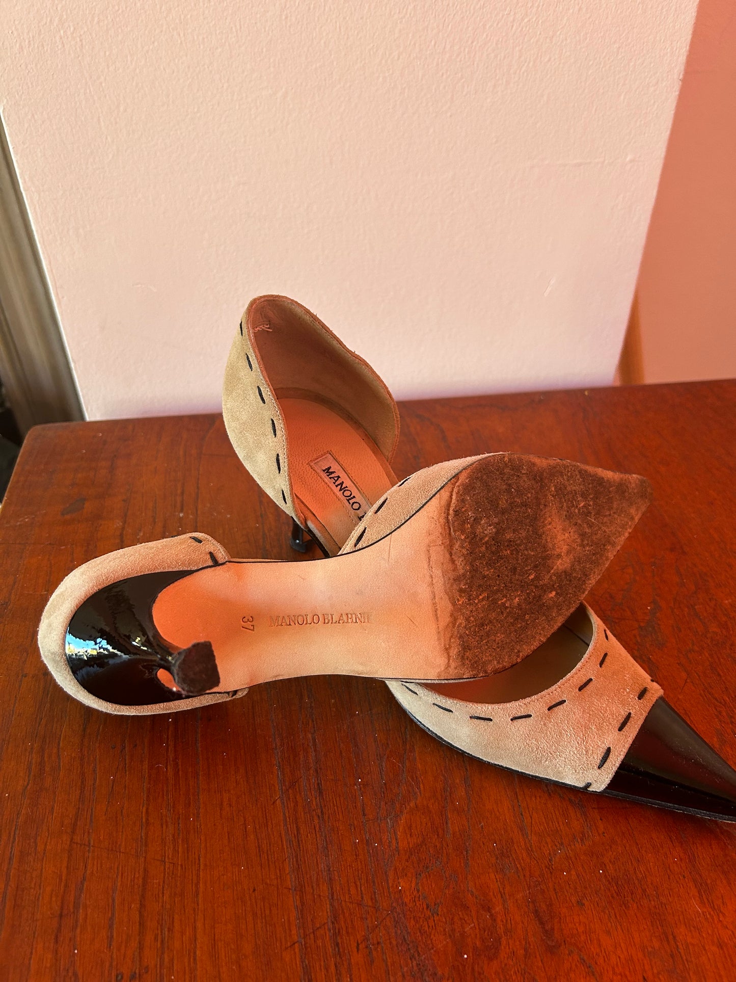 Manolo Blahnik Suede Heels