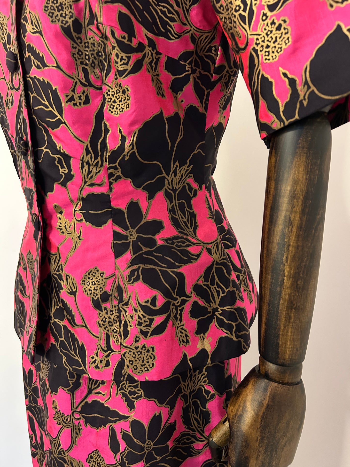 Hot Pink Floral Two Piece