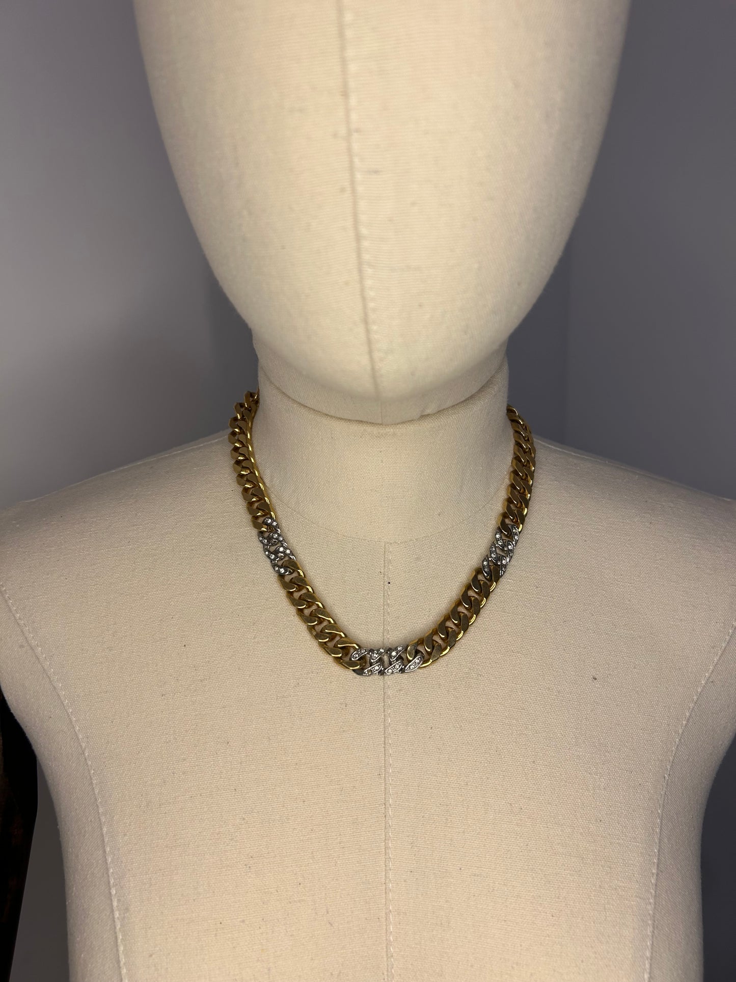 Gold Tone Curb Chain