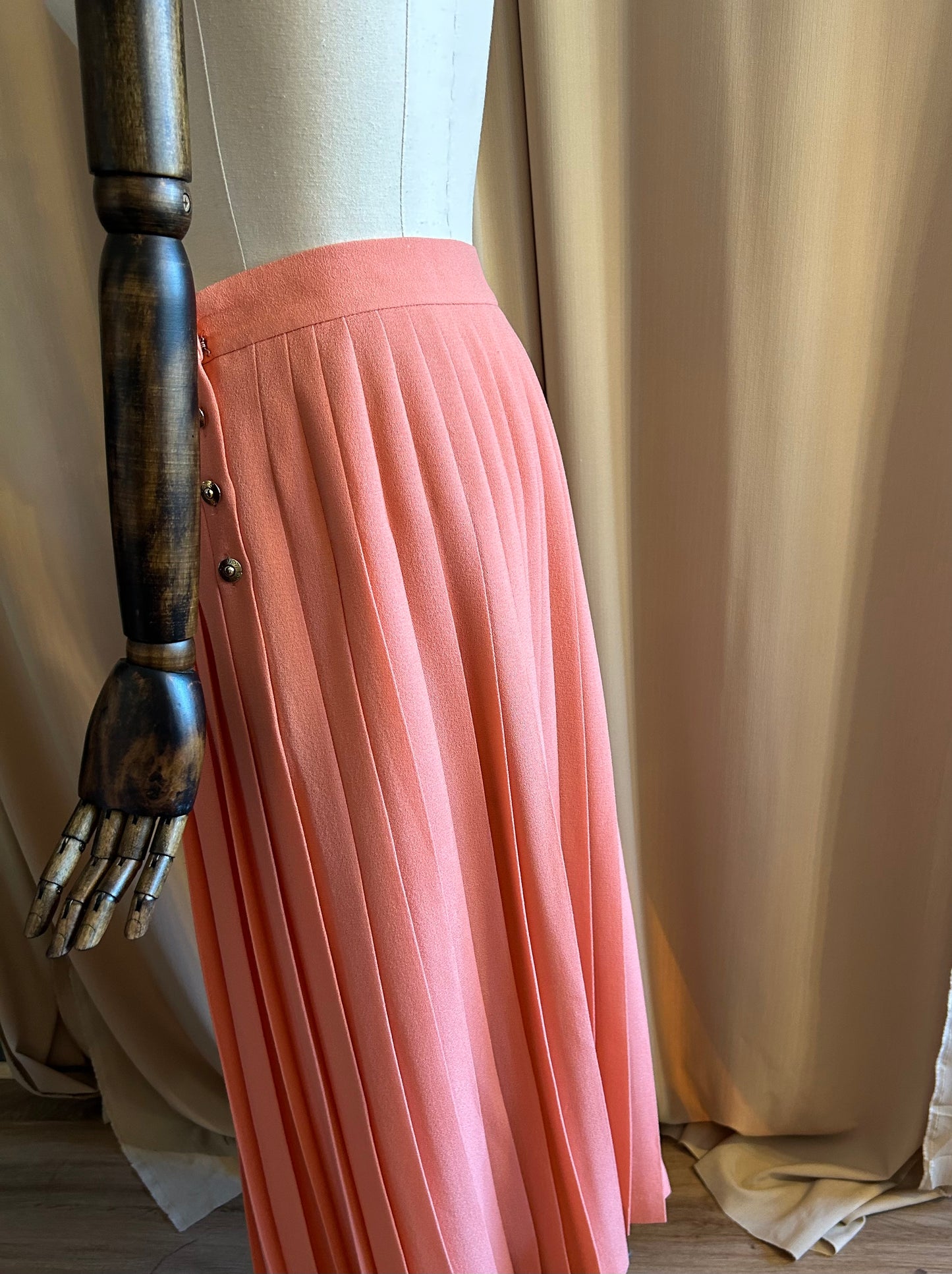 Jaeger Wool Pleat Skirt