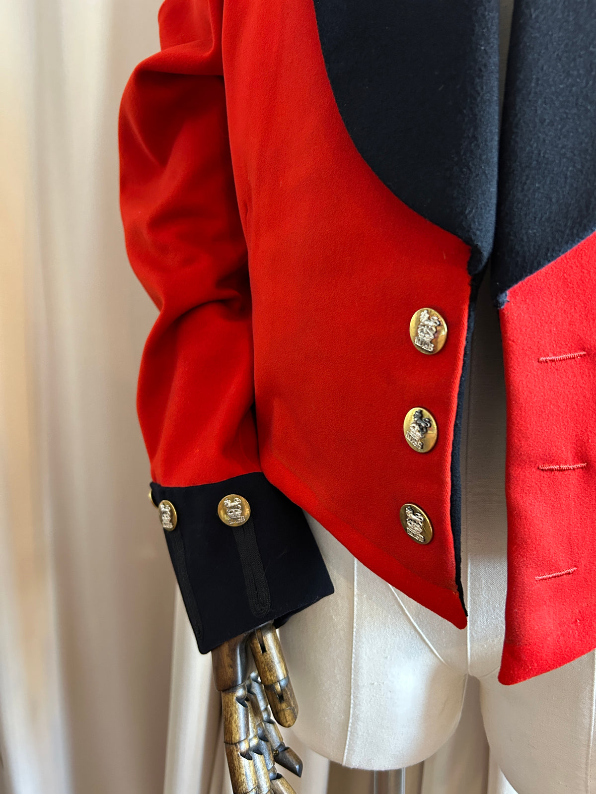 Red Military Blazer