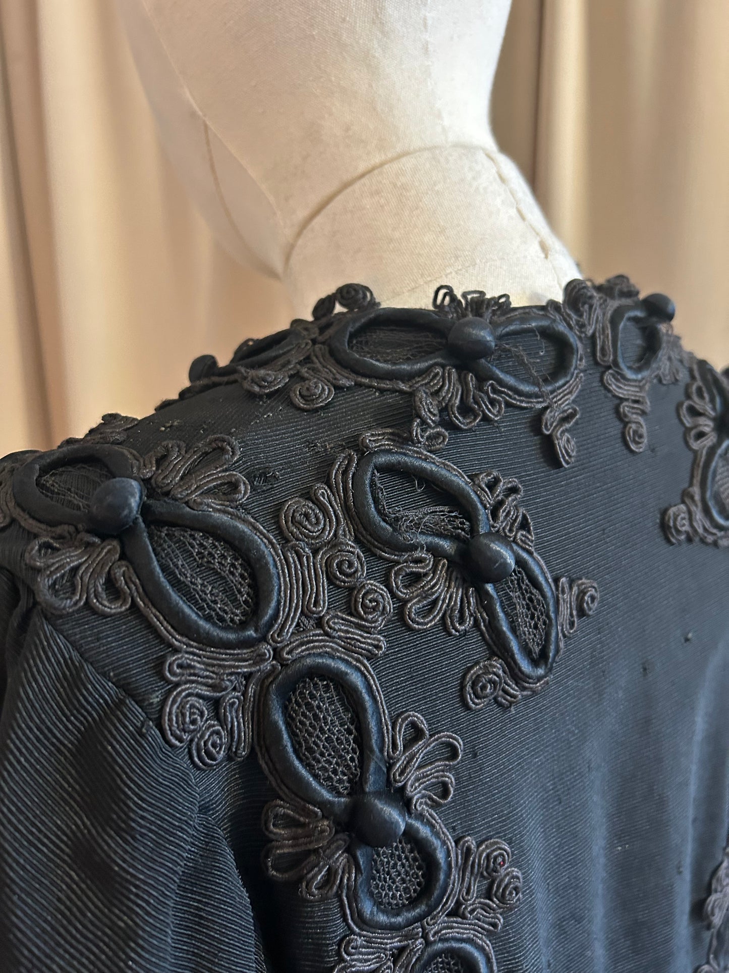 Victorian Embellished Mourning Jacket