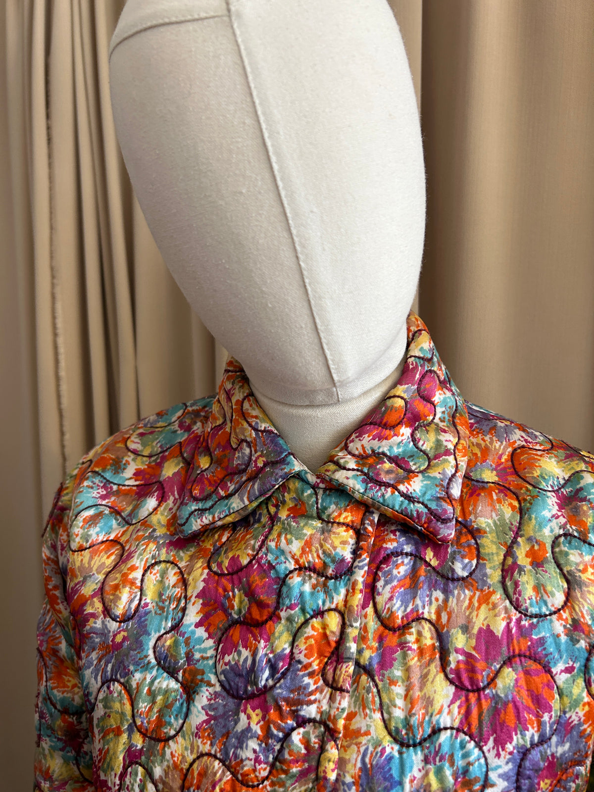 30s Quilted Multicolour Jacket