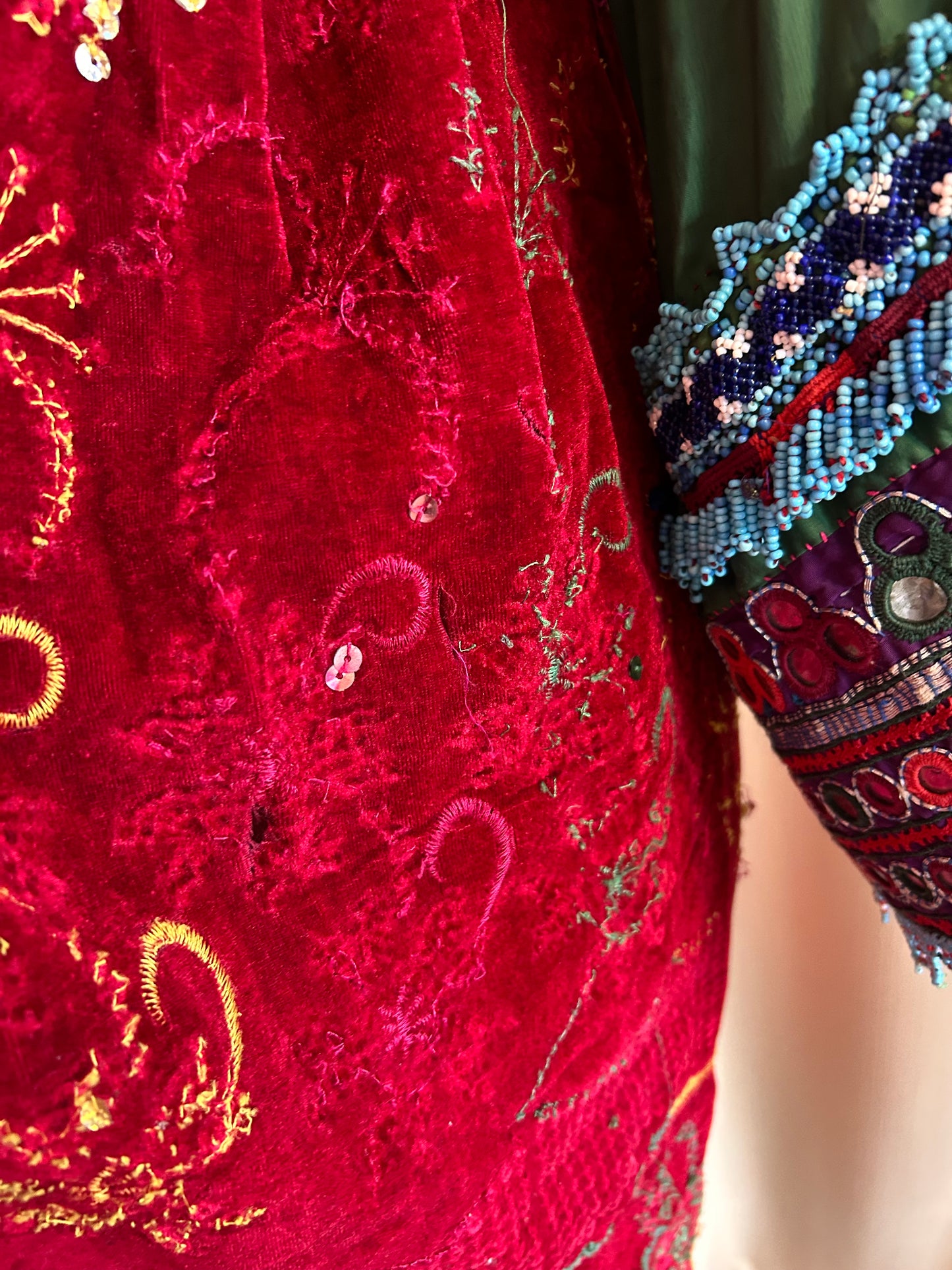 Antique Embroidered Kuchi Dress