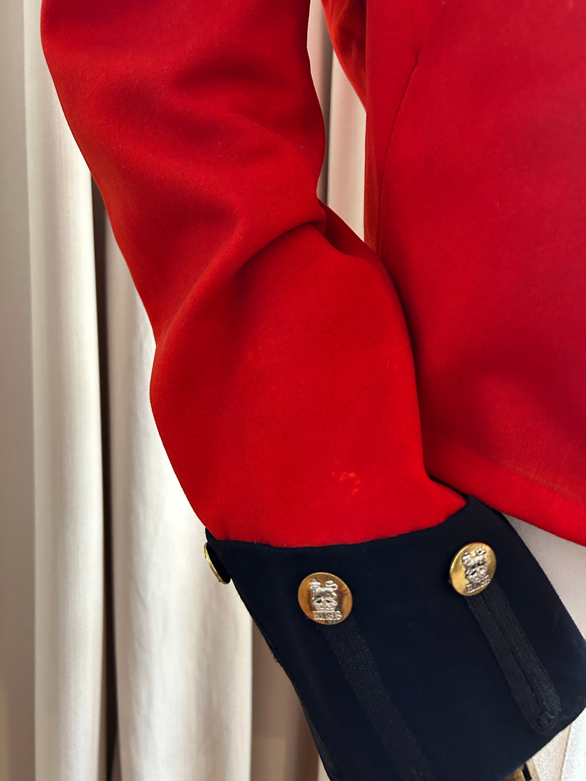 Red Military Blazer