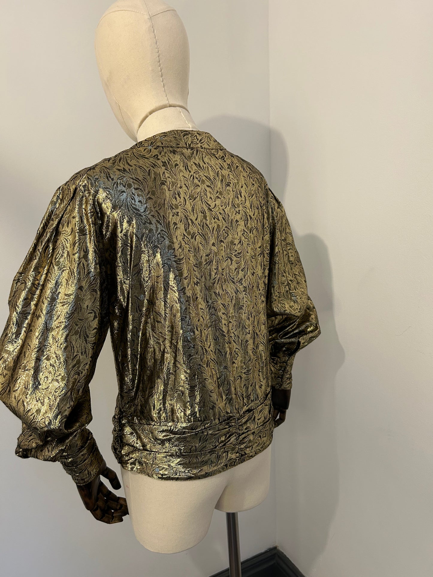 Statement Gold Lamè Blouse