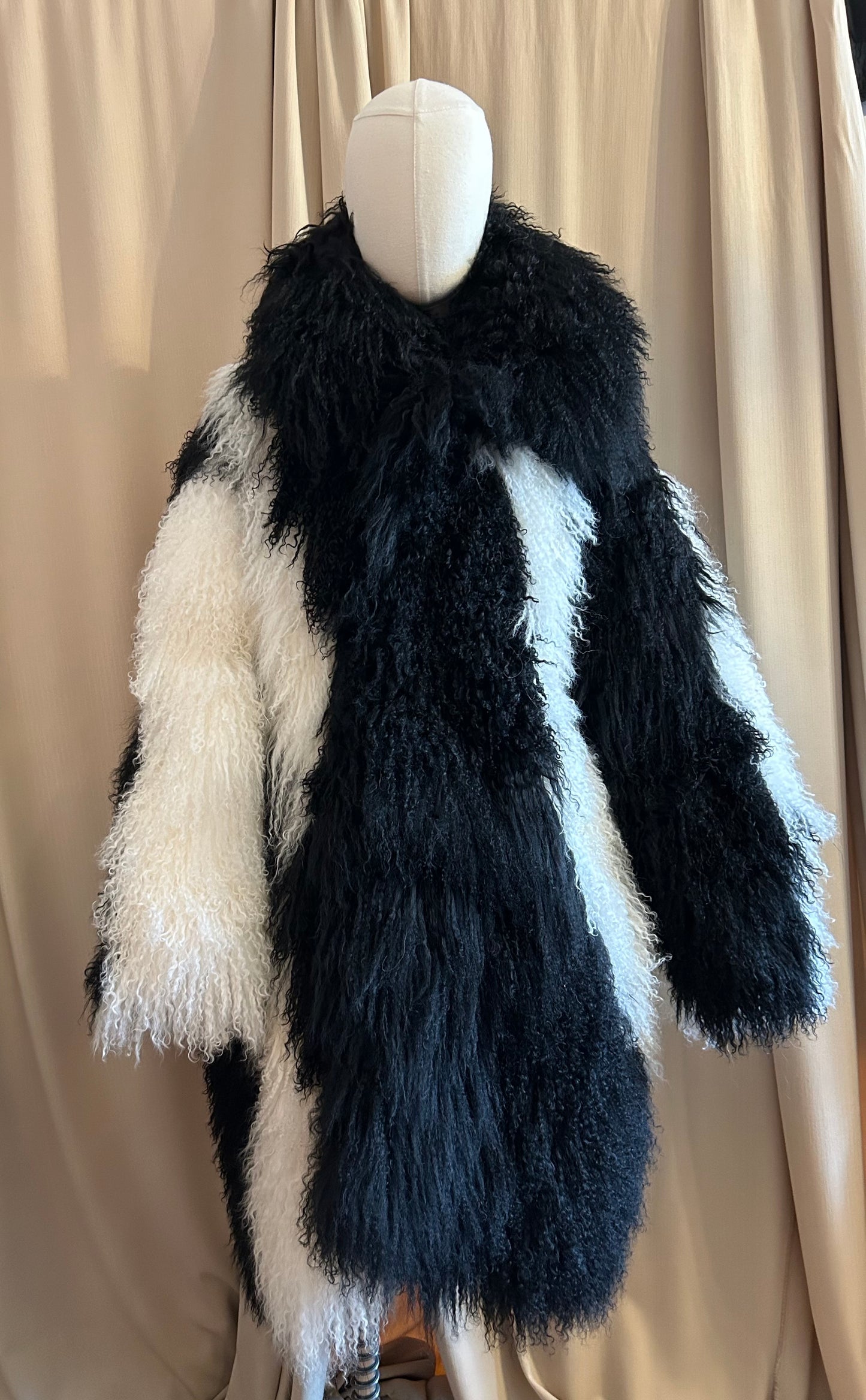 Mongolian Fur Swirl Jacket