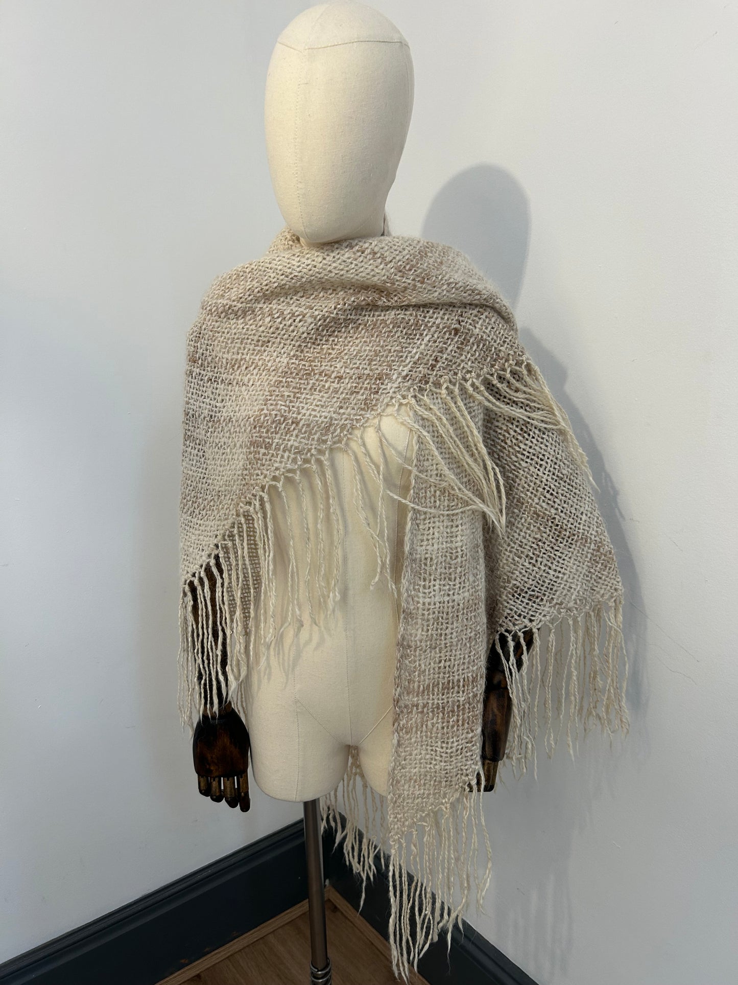Alpaca Fringed Wrap