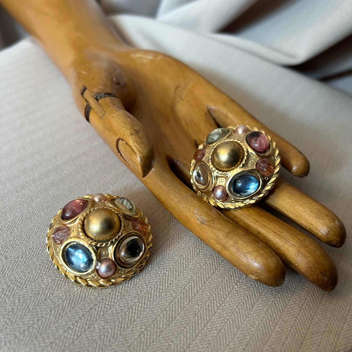 1980s Statement Clip Ons