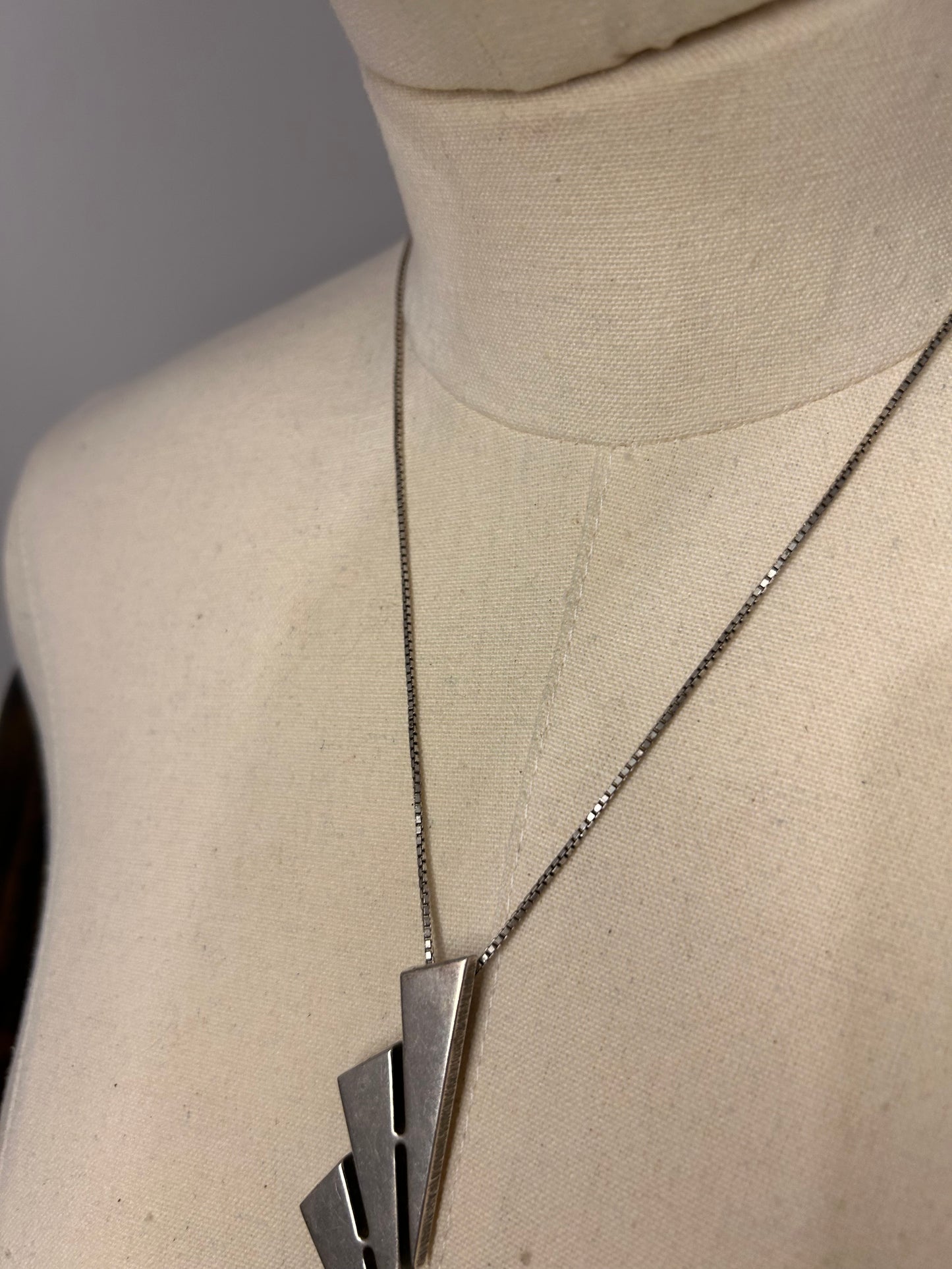 Silver Lightning Bolt Necklace