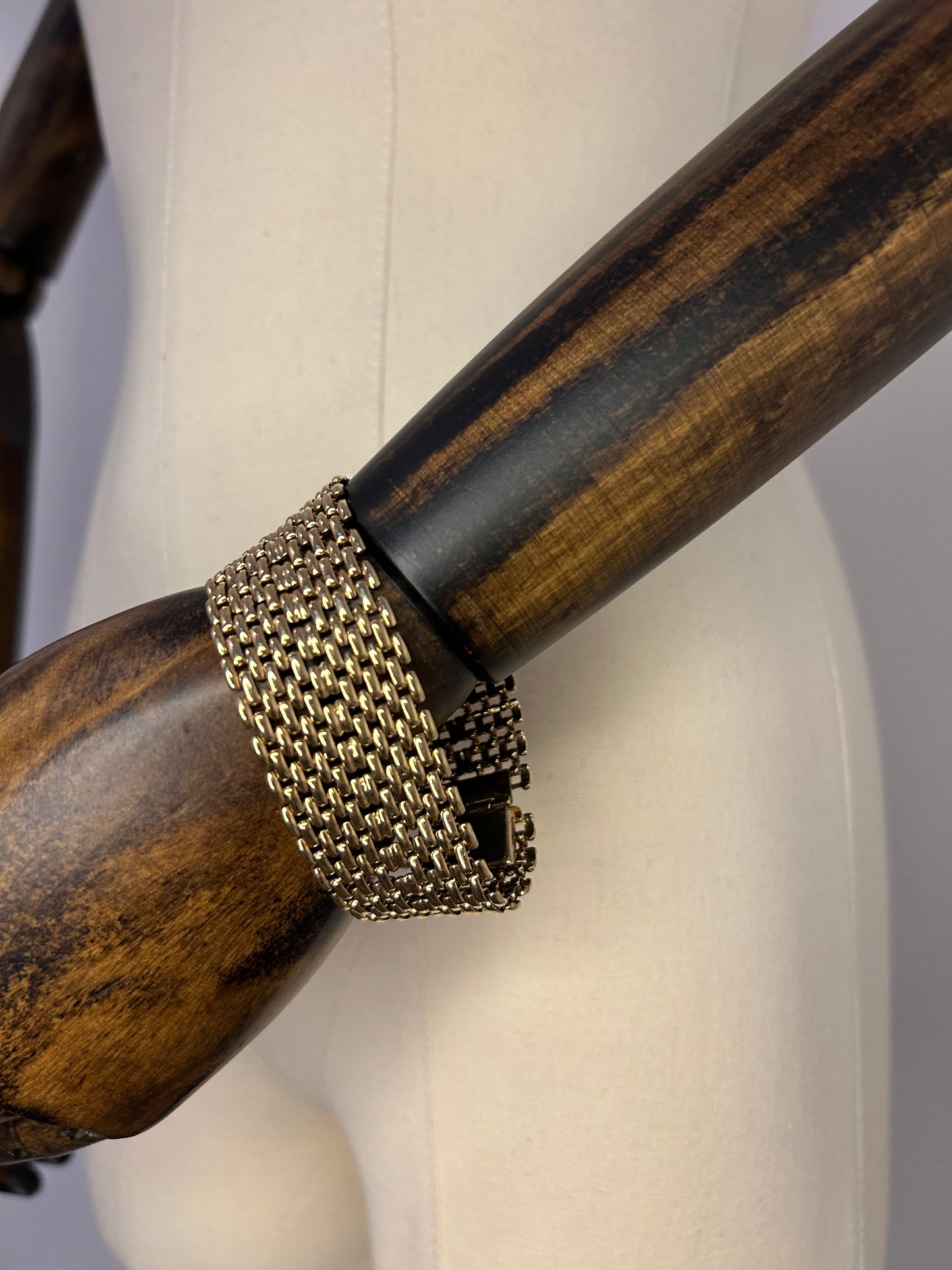 Statement Gold Tone Chain Link Bracelet