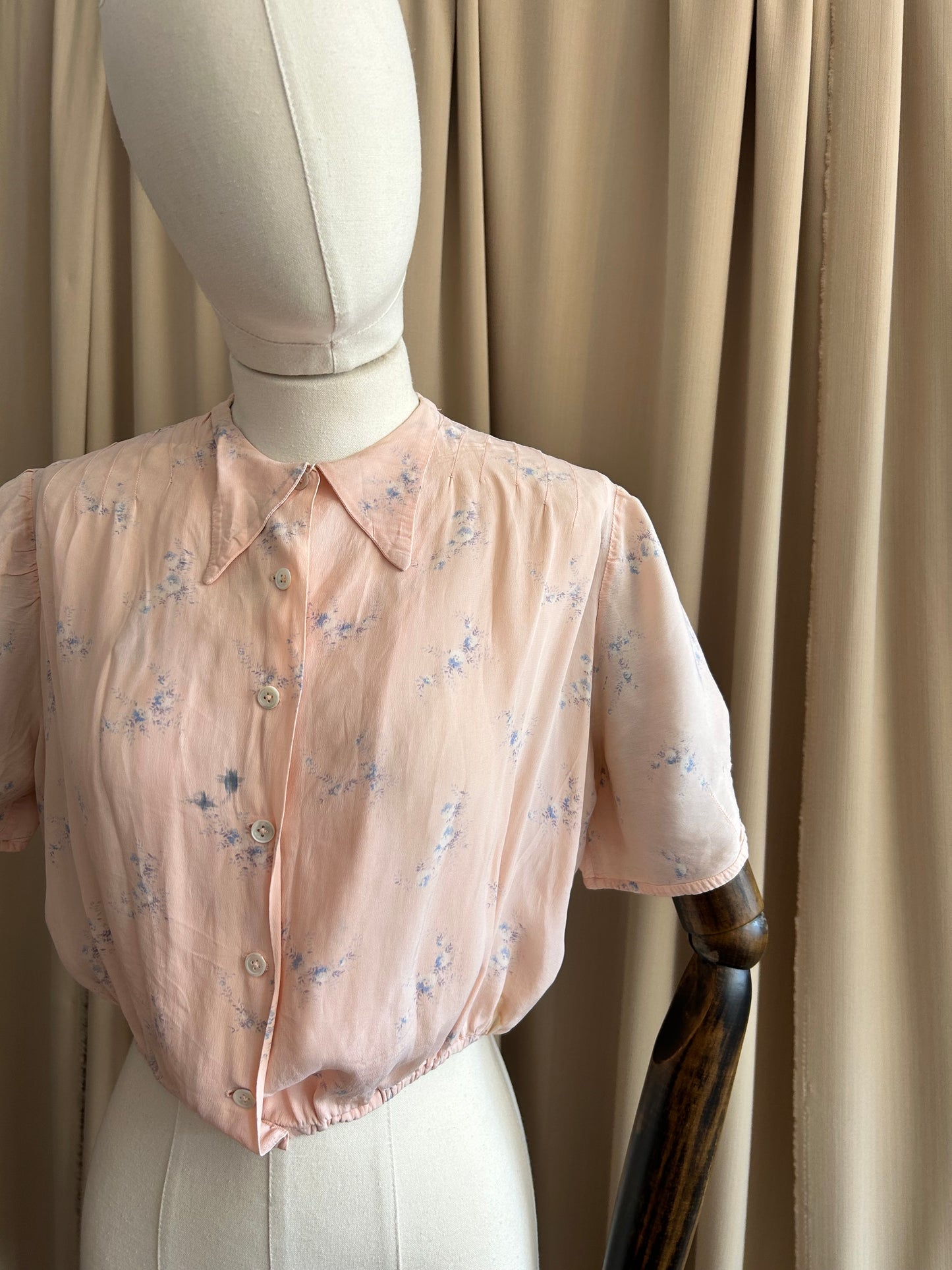 30s Dusty Pink Blouse