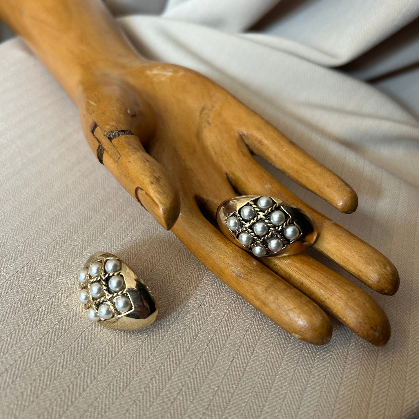 French Faux Pearl Clip On