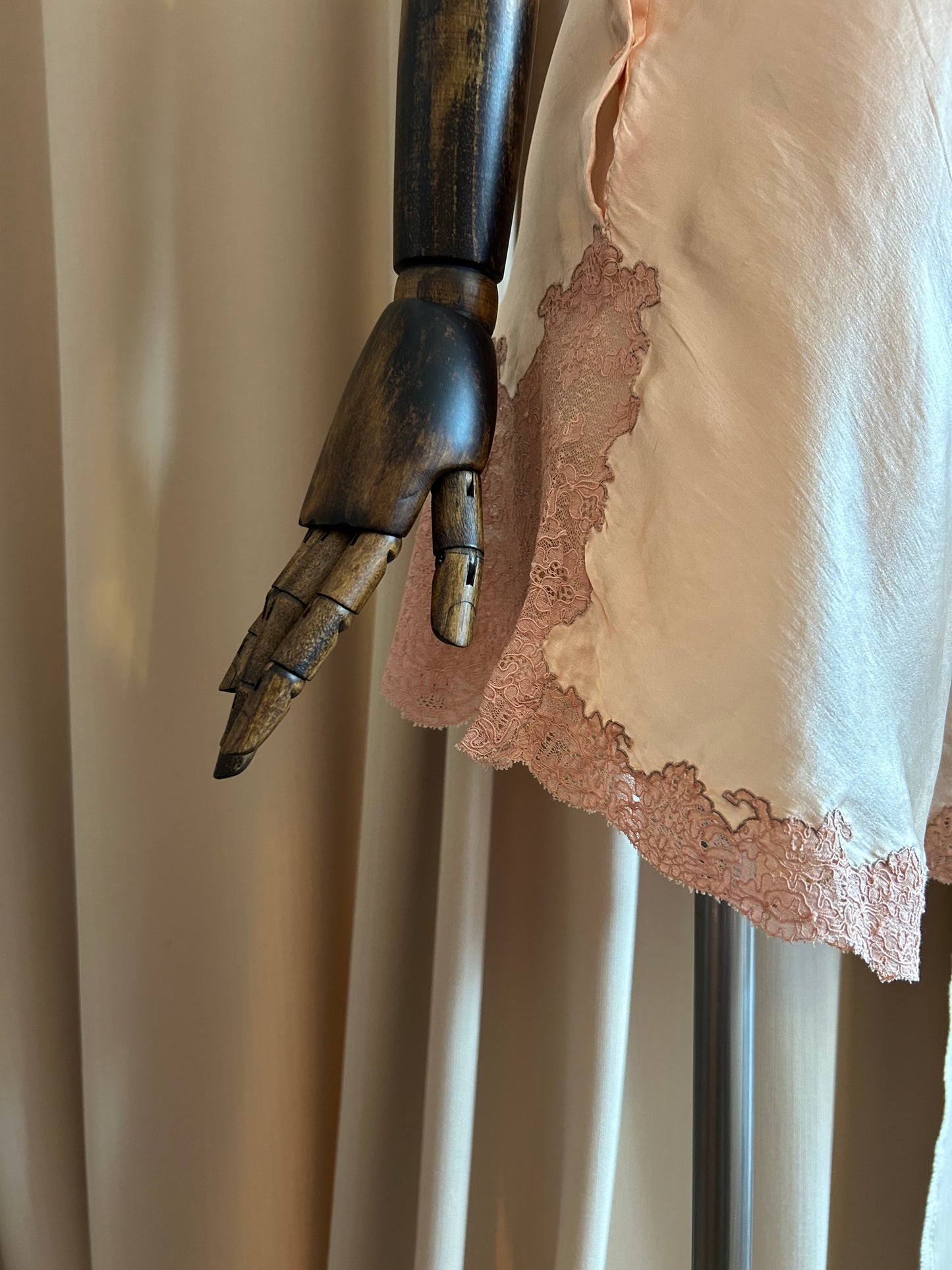 Peach Silk Tap Shorts