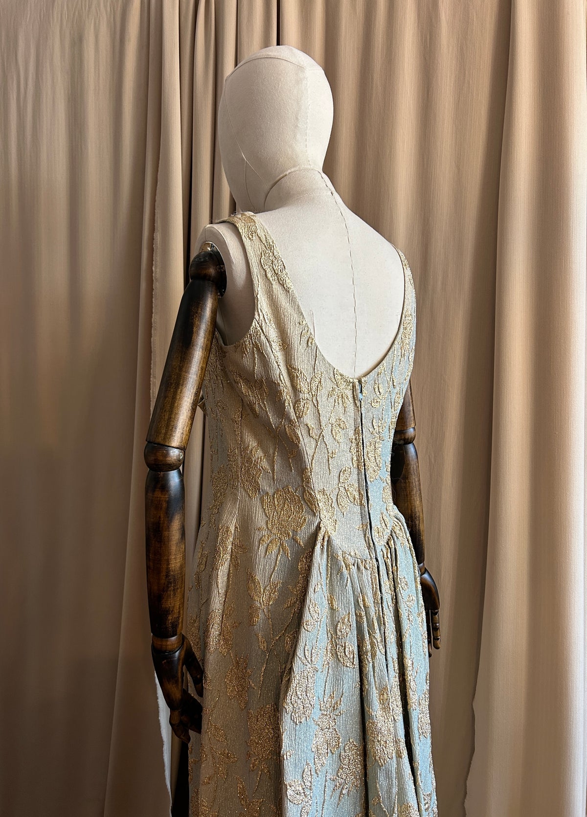 Seafoam Lurex Gown